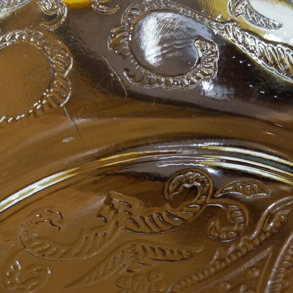 Vintage Federal Glass Indiana Glass Madrid Clear Domed Covered Butter Dish - Picture 12 of 13